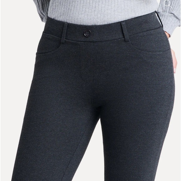 BetaBrand Classic Straight Fit Dress Yoga Pants Wrinkle-Resistant Charcoal Sz S - Picture 5 of 14